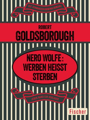 cover image of Nero Wolfe: Werben heißt Sterben